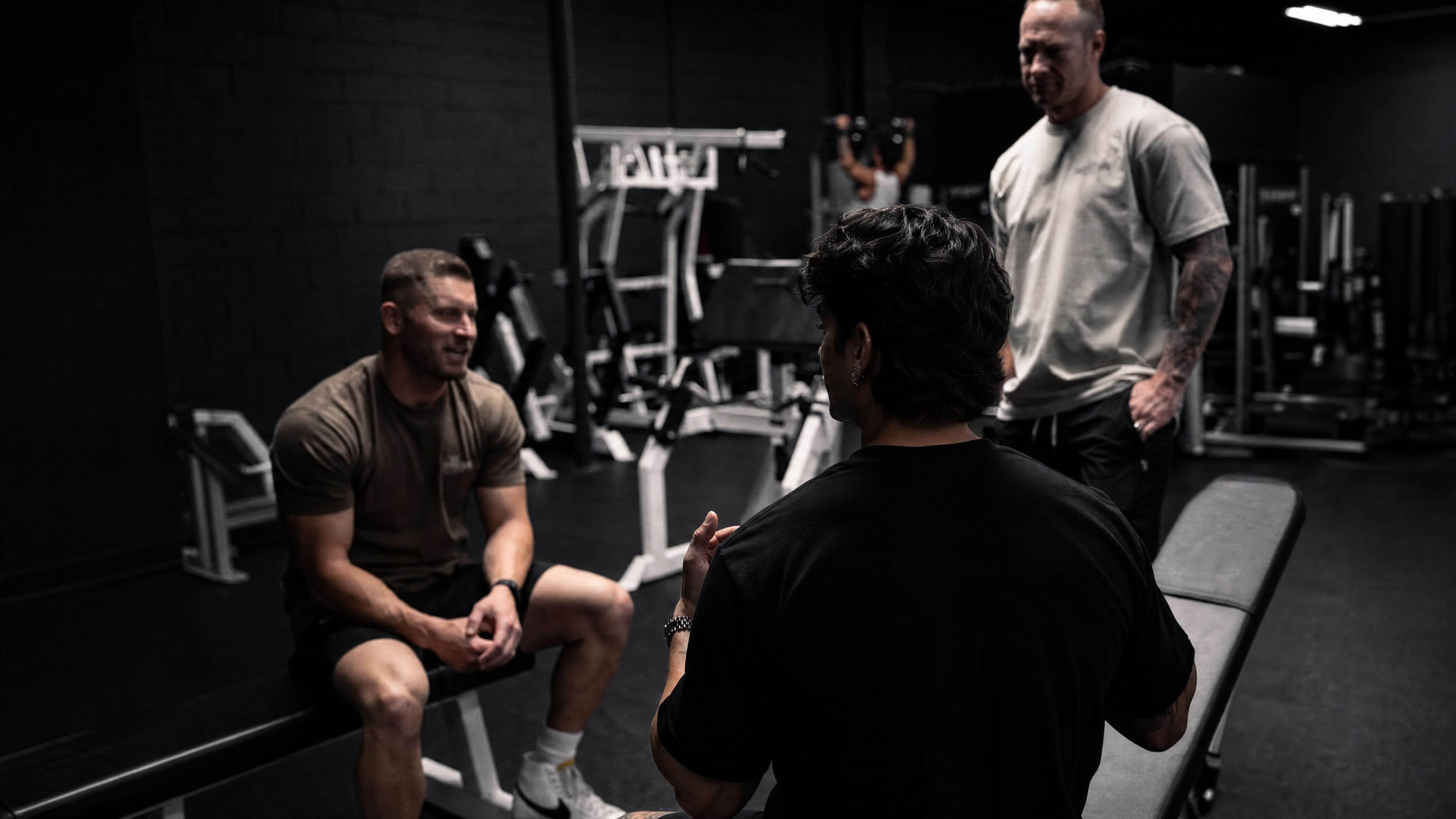 Teji coaching on the gym floor before open