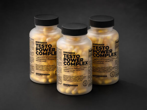 Testo Power Complex — three bottles